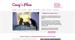 Desktop Screenshot of caseysplaceforcats.com